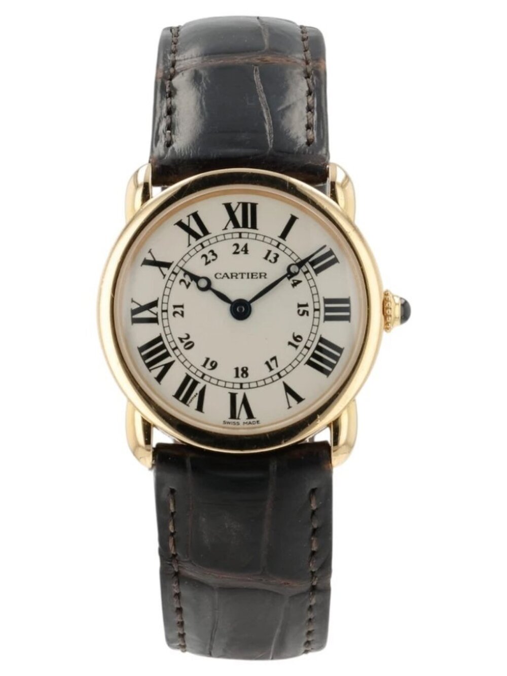 Cartier Ronde Louis Silver Dial 18k Rose Gold 29mm Quartz Women's Watch 2886